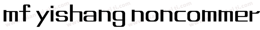 mf yishang noncommercial regular字体转换
